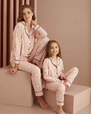 Mother – Daughter Button Pajama Set