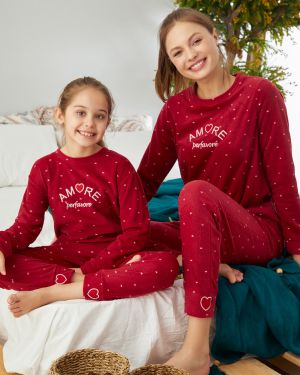 Anne – Kız Polar Pijama Takımı